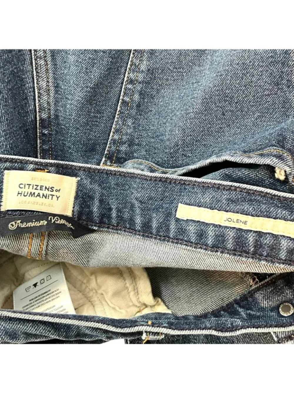 Citizens Of Humanity Jolene Jeans Womens 28 Blue High Rise Straight Denim